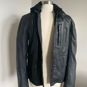 Cole Haan Men's Leather Jacket, size small
